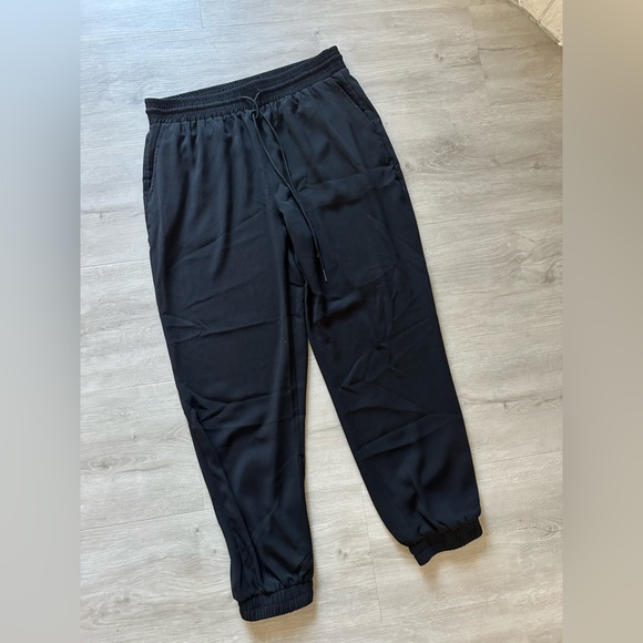 Halogen Pants - HALOGEN Pants Jogger Drawstring Winter Casual Black Size Medium